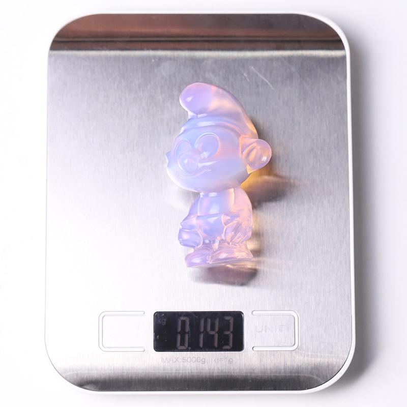 3.18" Pink Opalite Smurfs Crystal Carvings Crystal wholesale suppliers