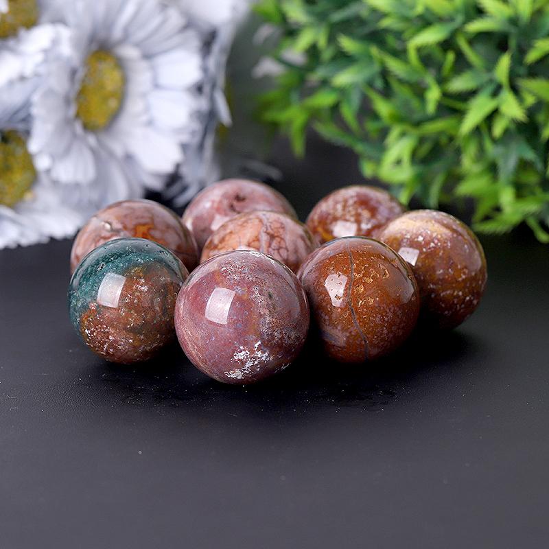 2.0"-4.0" Ocean Jasper Sphere Crystal wholesale suppliers