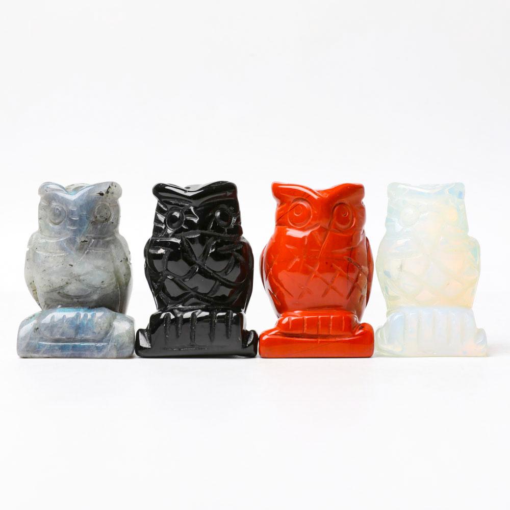 2.0" Crystal Carving Owl Figurine Decoration Crystal wholesale suppliers