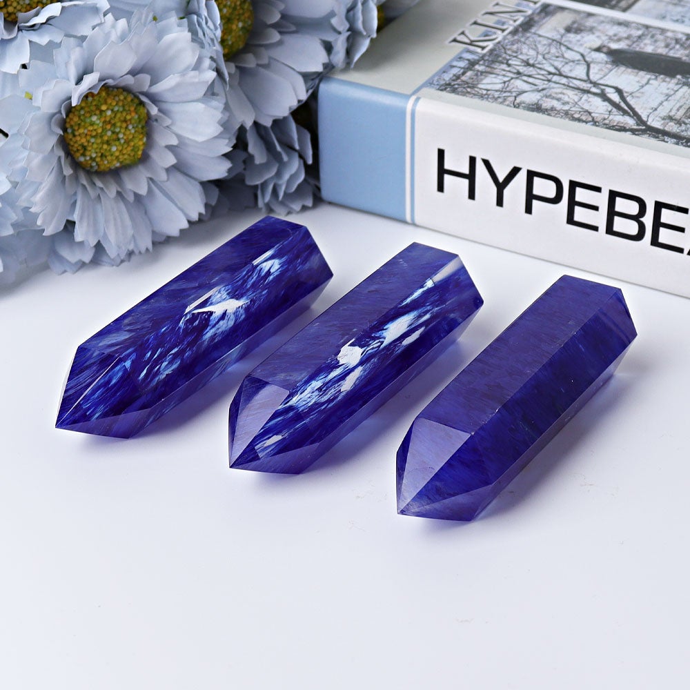 3.5"-4" Blue Smelting Crystal Points Crystal wholesale suppliers