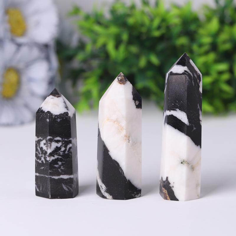 Natural Zebra Jasper Point for Sale Healing Tower Crystal wholesale suppliers