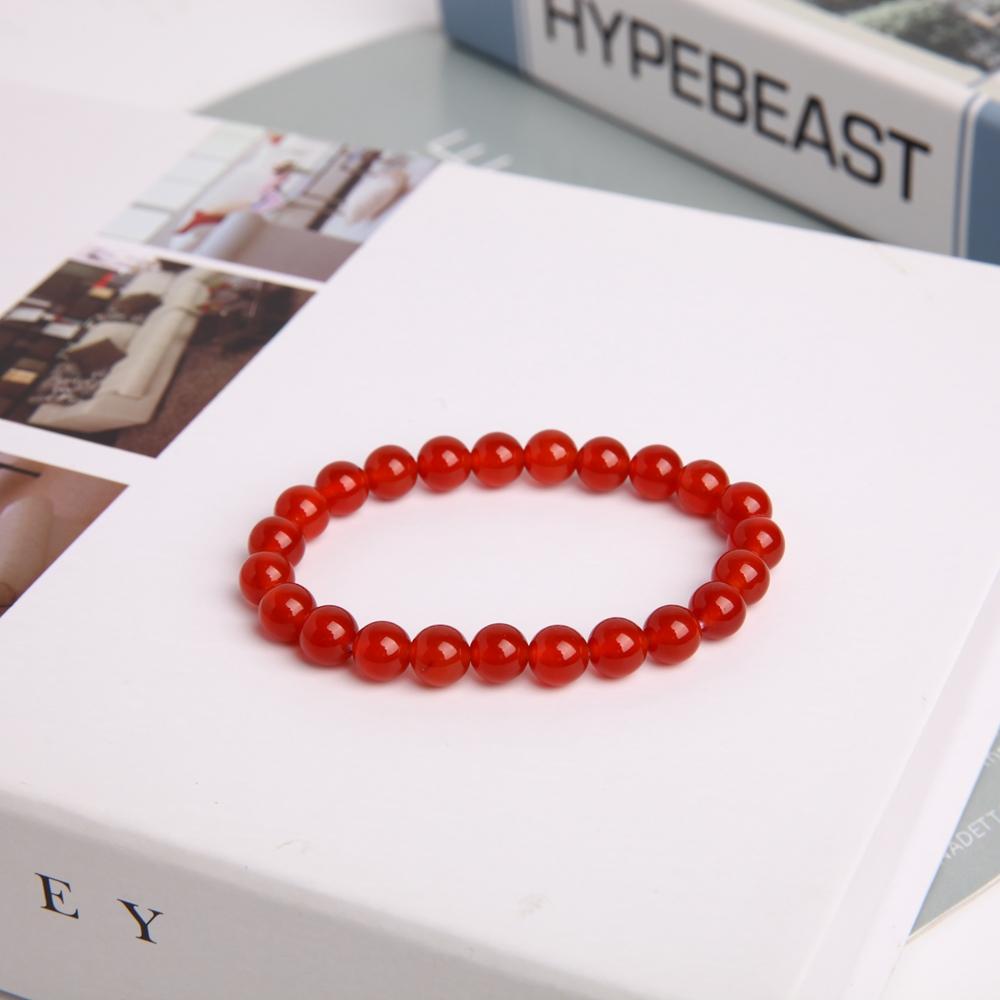 8mm Red Chalcedony Crystal Bracelet Crystal wholesale suppliers