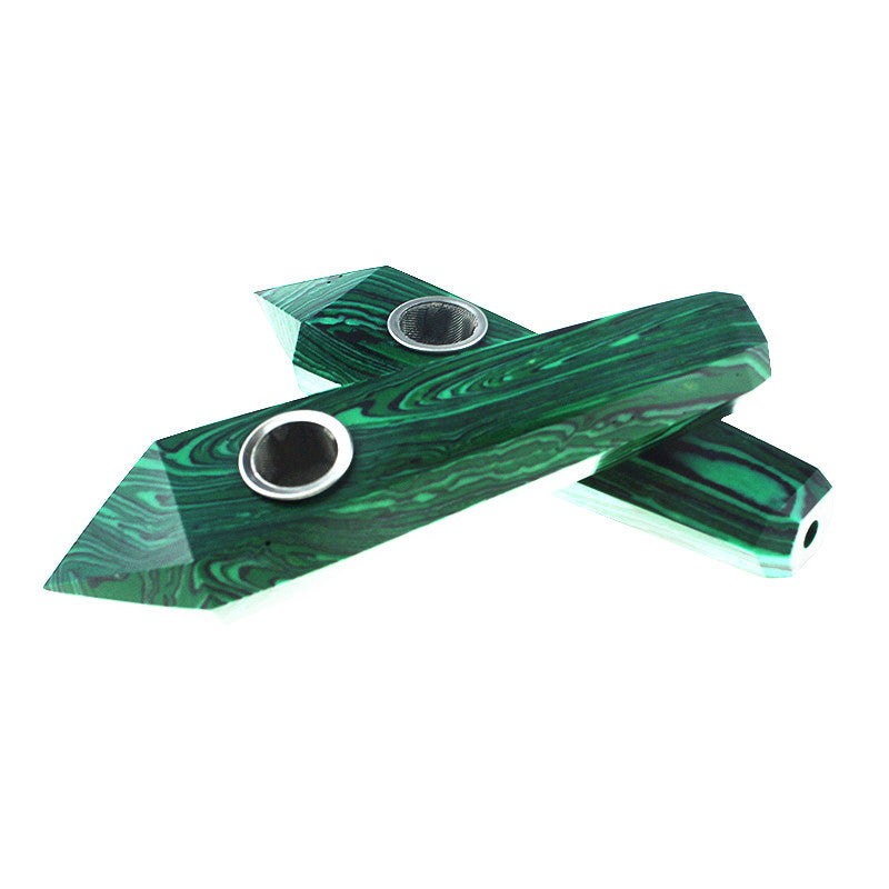 Malachite Smoking Pipe wholesale support mixed customization