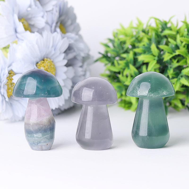 2" Fluorite Mushroom Crystal Carvings Crystal wholesale suppliers