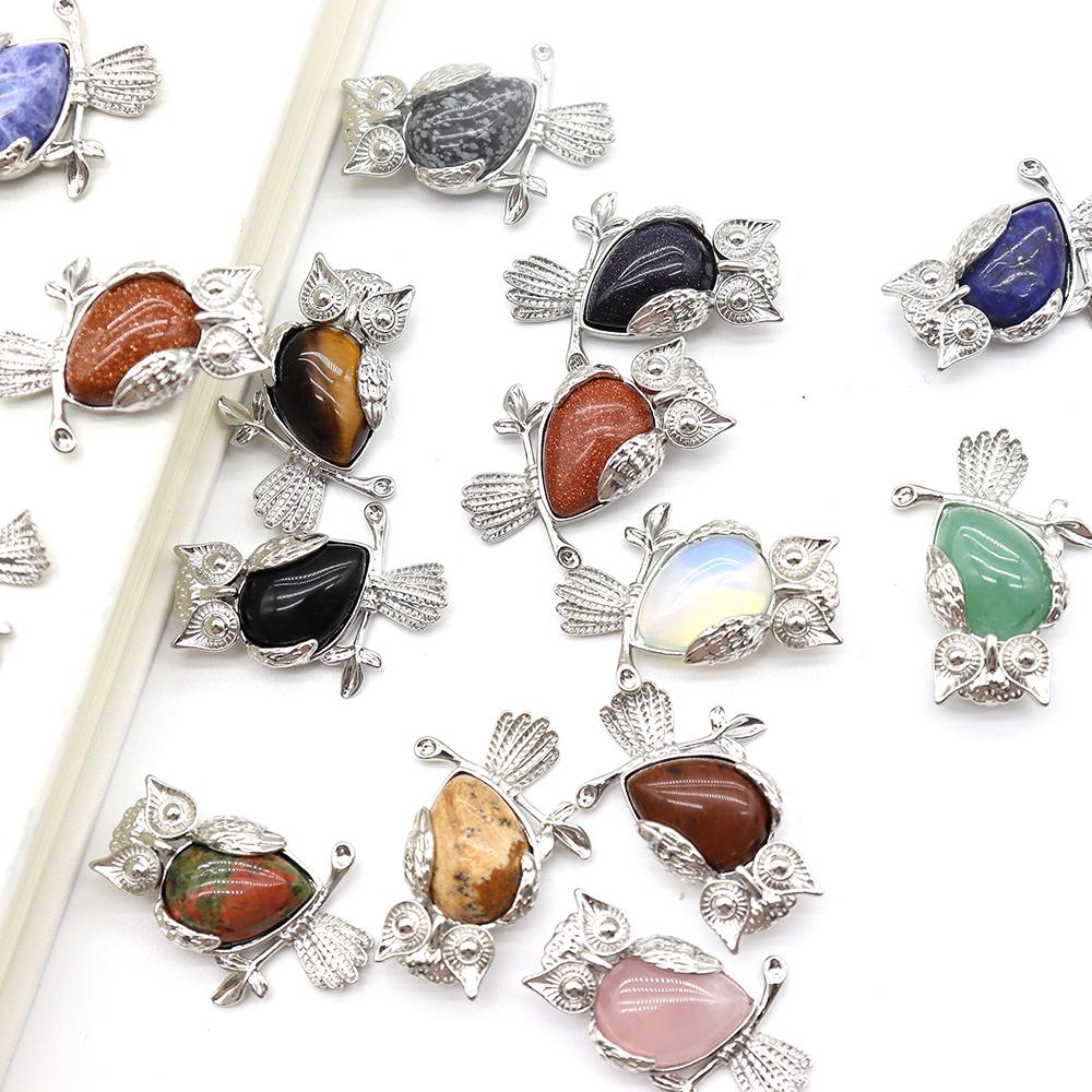 Crystal Stone Owl Pendants Crystal wholesale suppliers