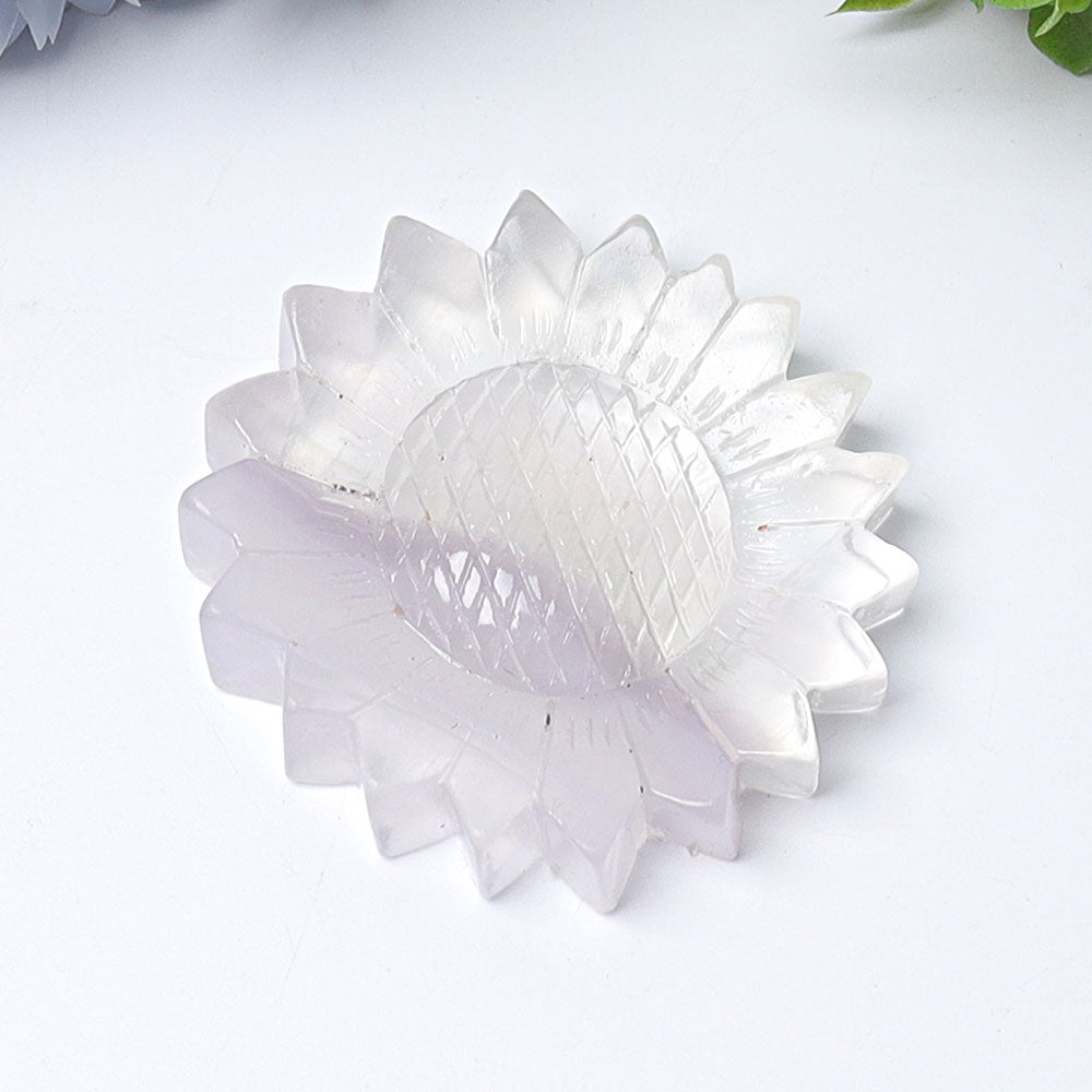 2.6" Fluorite Sun Flower Crystal Carvings Crystal wholesale suppliers