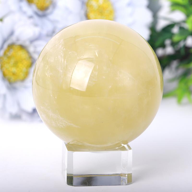 2.0"-4.5" Citrine Sphere Crystal wholesale suppliers