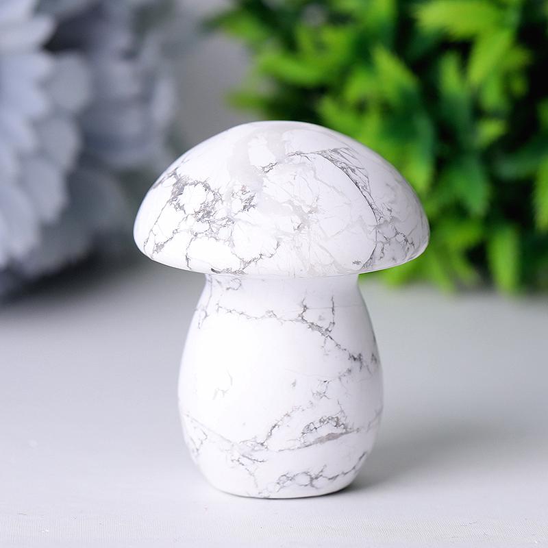 2" Howlite Mushroom Crystal Carvings Crystal wholesale suppliers