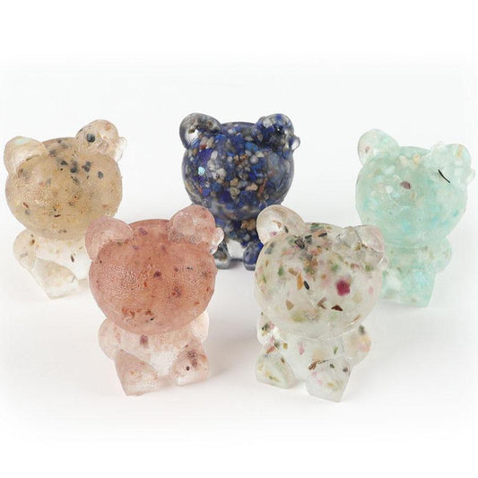 Crystal Chips Infused Hello Kitty Resin Figurines