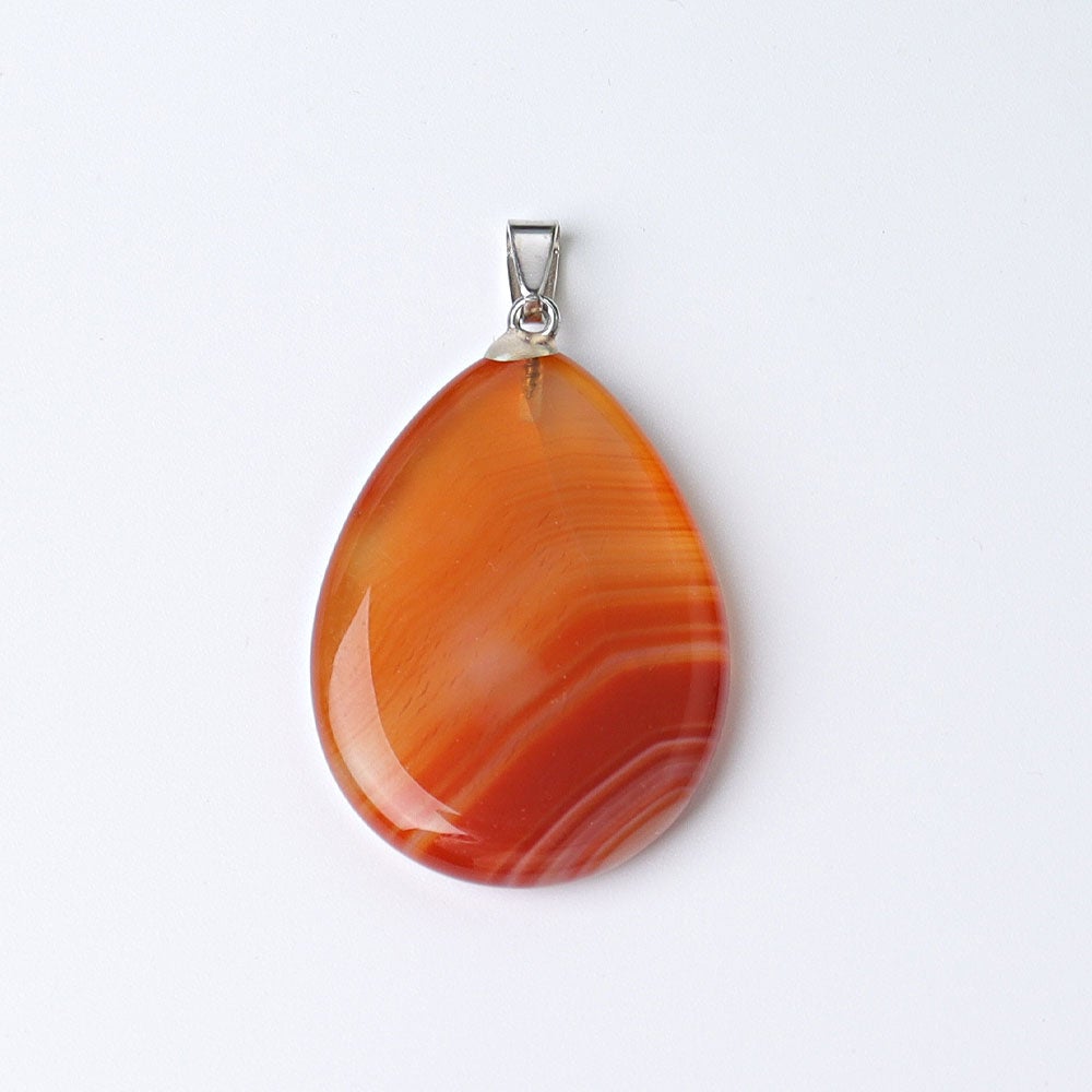 1.5" Carnelian Black Tourmaline Water Drop Pendant Crystal wholesale suppliers