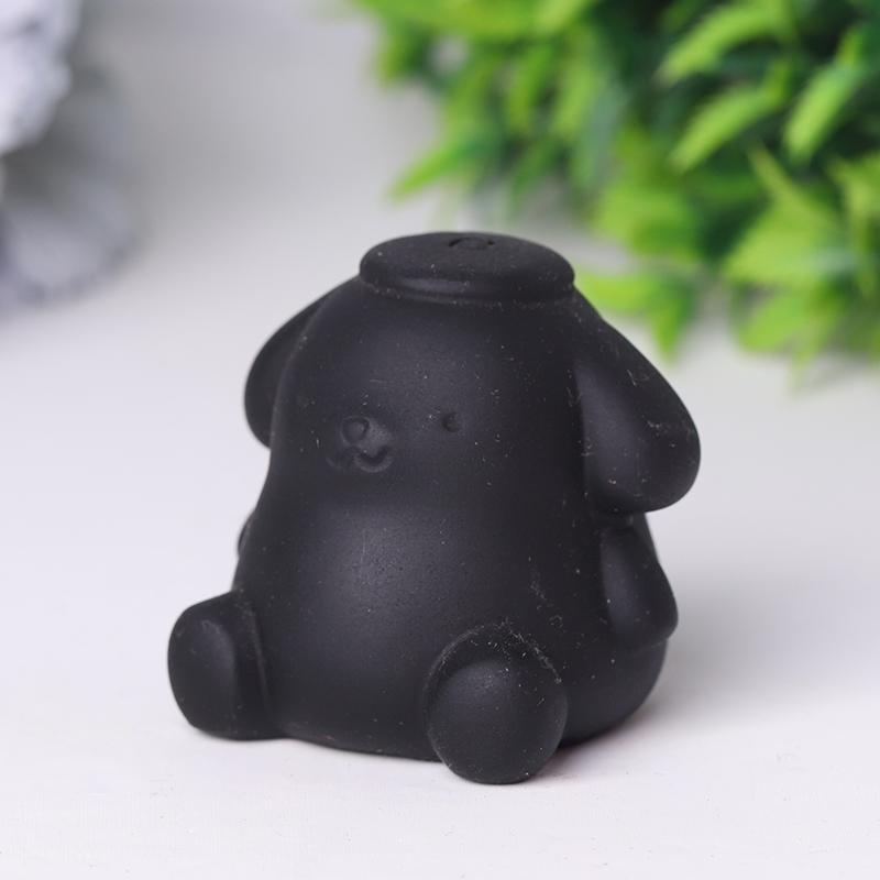 Black Obsidian Pompom Purin Crystal Carvings Crystal wholesale suppliers