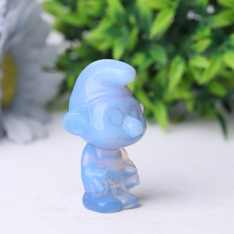 2" Blue Opalite Smurfs Crystal Carvings Crystal wholesale suppliers