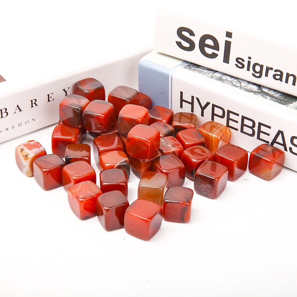 0.1kg Carnelian Cubes Bag Crystal wholesale suppliers