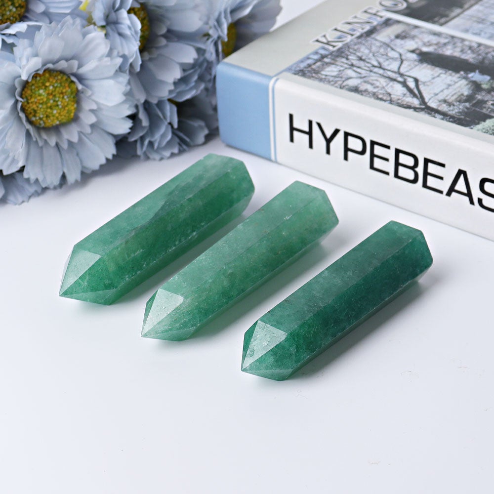 3"-3.5" Green Strawberry Crystal Point Crystal wholesale suppliers