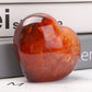 8cm Carnelian Heart Shape Carvings