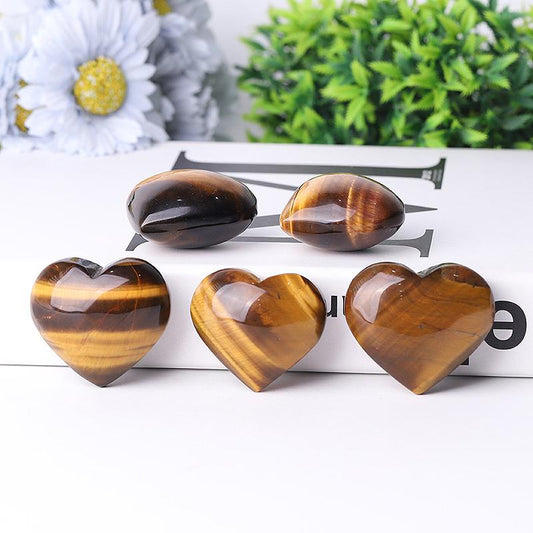 2" Tiger's Eye Heart Crystal Carvings Crystal wholesale suppliers