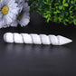 6" Spiral White Selenite Wand