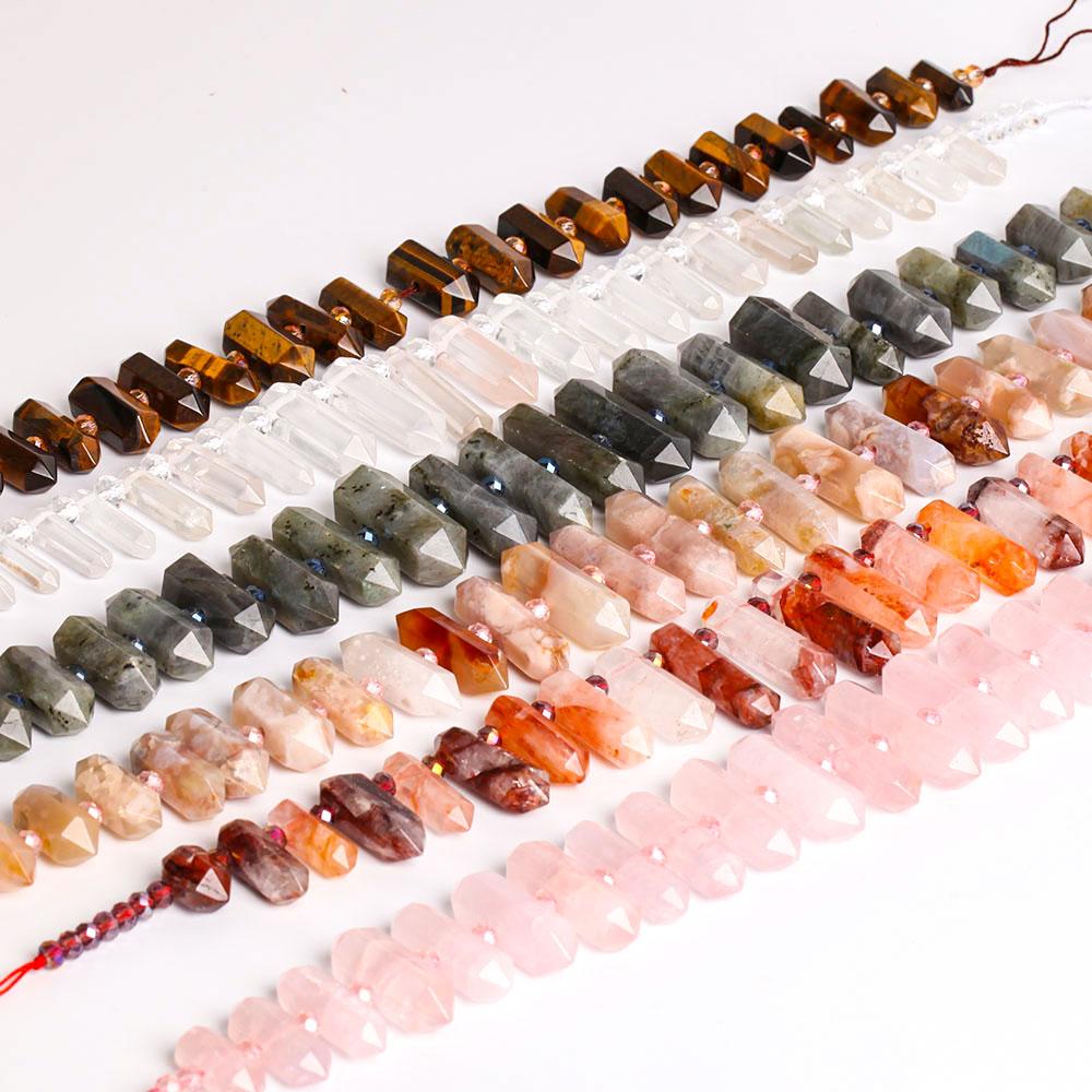 Natural Crystal Point Chain Strings Use for DIY Crystal wholesale suppliers