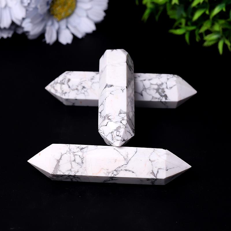 Howlite Double Terminated Points Healing Tower Crystal wholesale suppliers