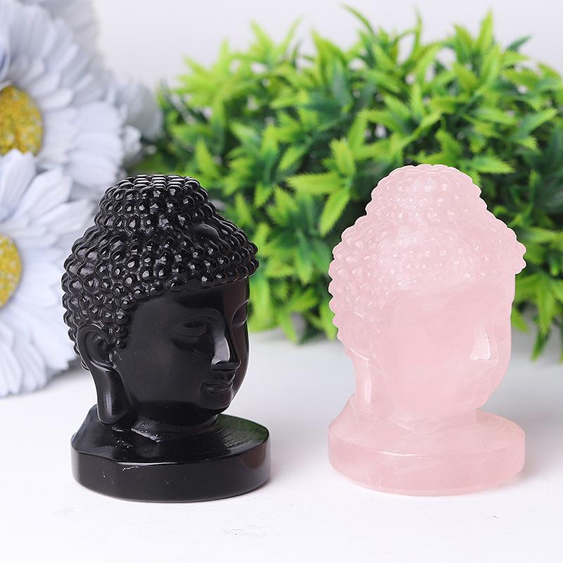 3" Buddha Head Crystal Carvings Crystal wholesale suppliers