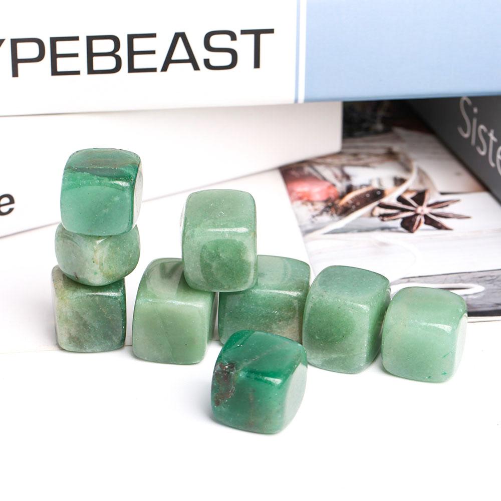 0.1kg Green Aventurine Crystal Cubes Crystal wholesale suppliers