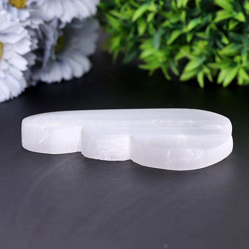 5" Cloud Shape Selenite Carving