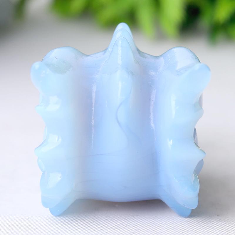 2.7" Blue Opalite Dragon Head Crystal Carvings Crystal wholesale suppliers