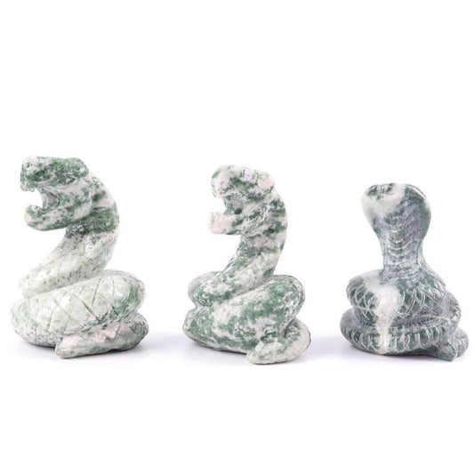 Jade Cobra Snake Carvings