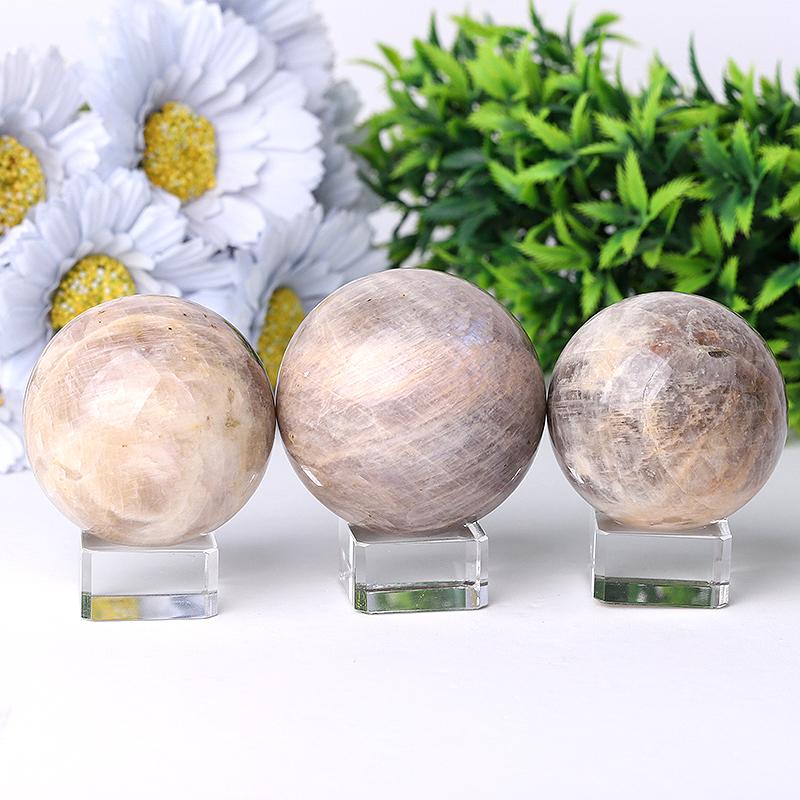 2"-4" Moonstone Crystal Sphere Crystal wholesale suppliers