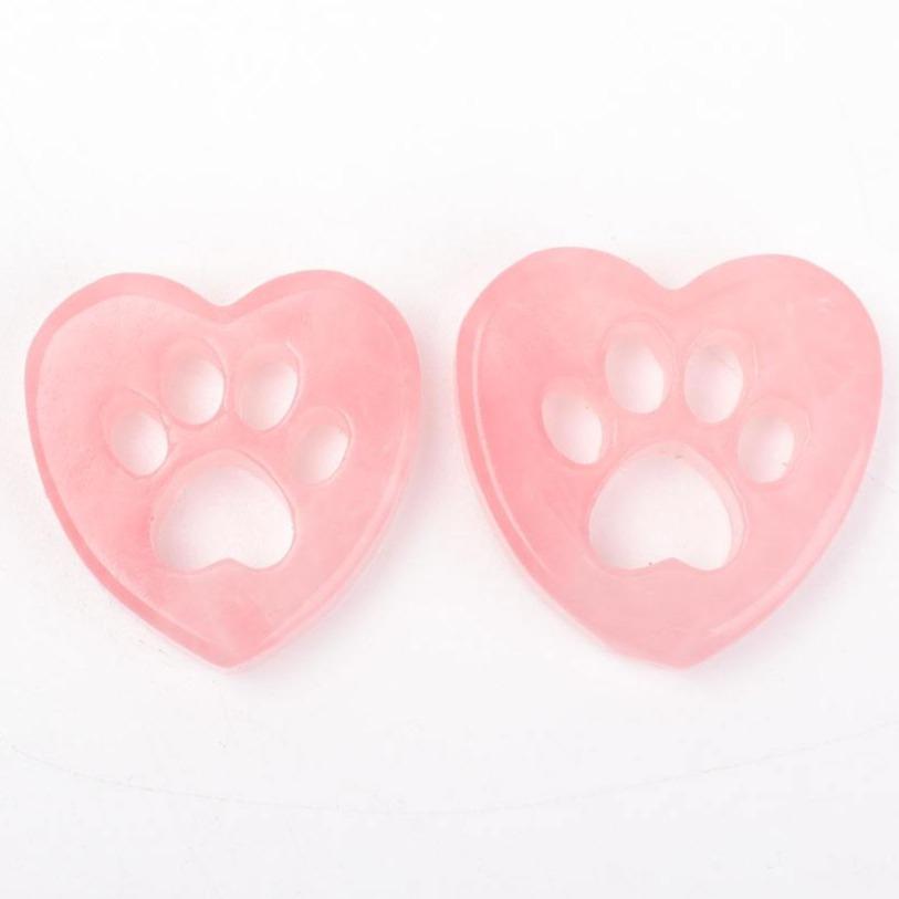 Rose Quartz Heart Shape with Claw Carving Crystal wholesale suppliers