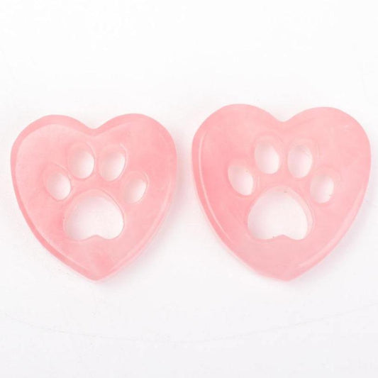 Rose Quartz Heart Shape with Claw Carving Crystal wholesale suppliers