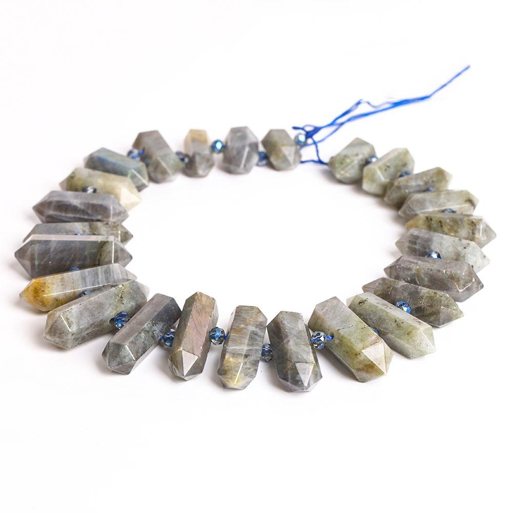 Labradorite Crystal Point Chain String for DIY Crystal wholesale suppliers