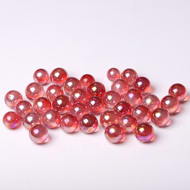 0.5-0.7'' High Quality Red Aura Crystal Spheres Crystal Balls for Healing Crystal wholesale suppliers