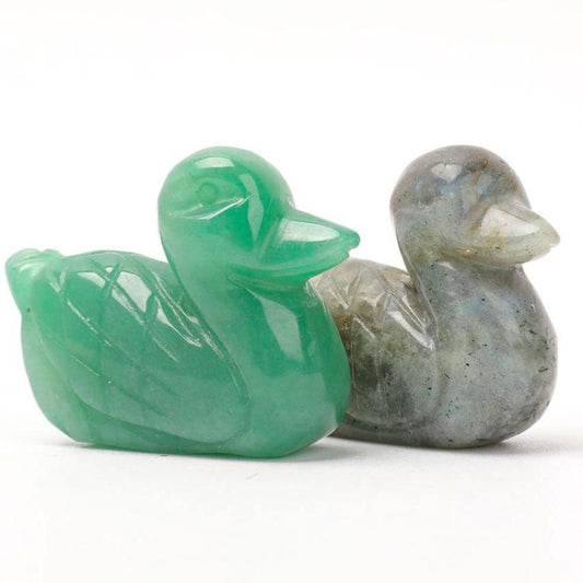 2" Aventurine Labradorite Duck Carvings