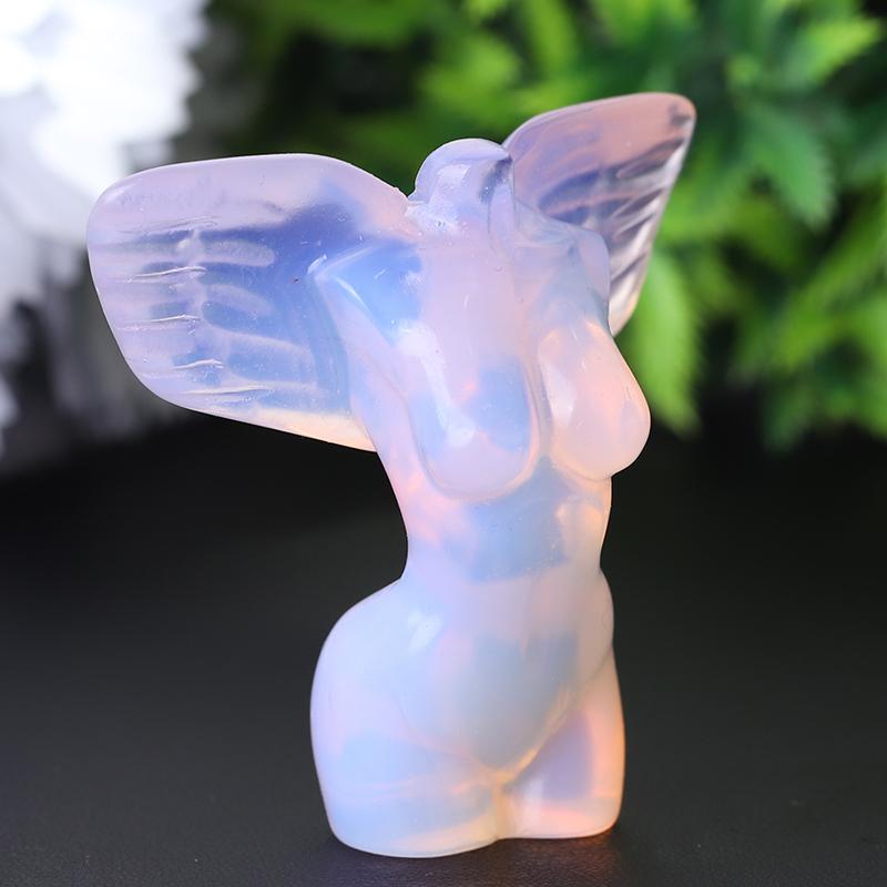 2" Woman Model Body with Wings Crystal Carvings Crystal wholesale suppliers