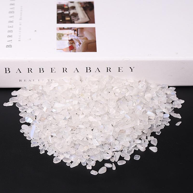 0.1kg High Quality White Moonstone Chips Crystal Chips for Decoration Crystal wholesale suppliers