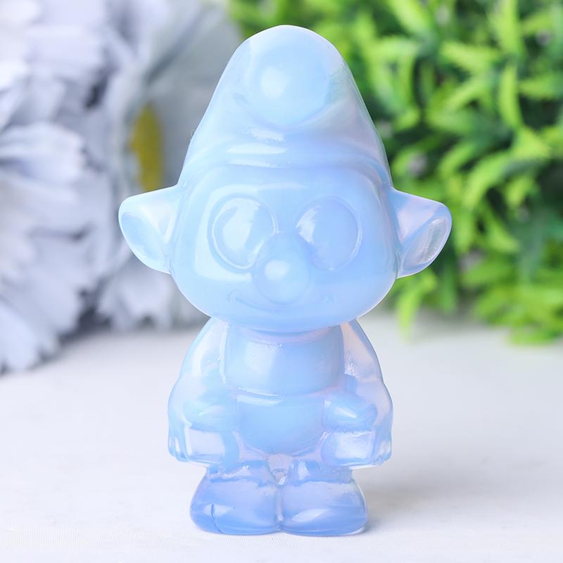 3.2" Blue Opalite Smurfs Crystal Carvings Crystal wholesale suppliers