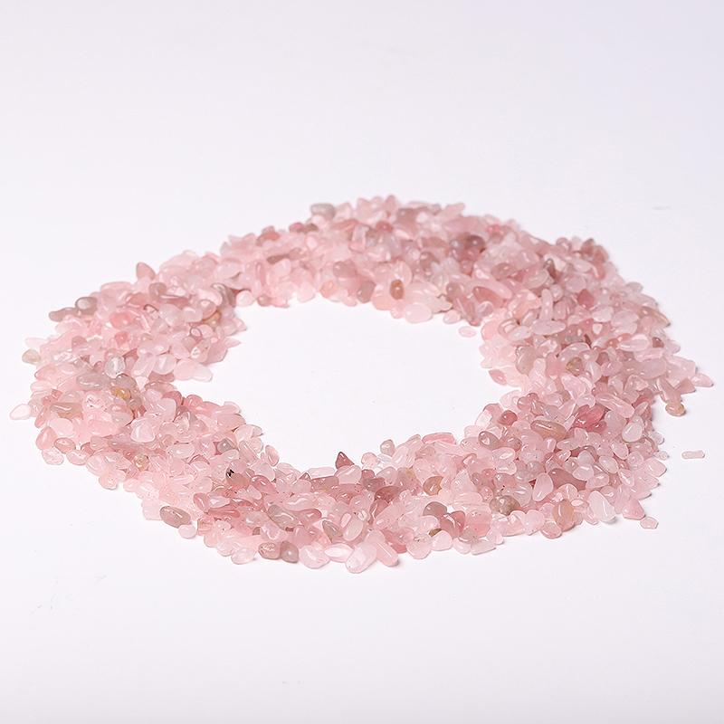 0.1kg Different Size High Quality Natural Rose Quartz Chips Crystal Chips for Decoration Crystal wholesale suppliers