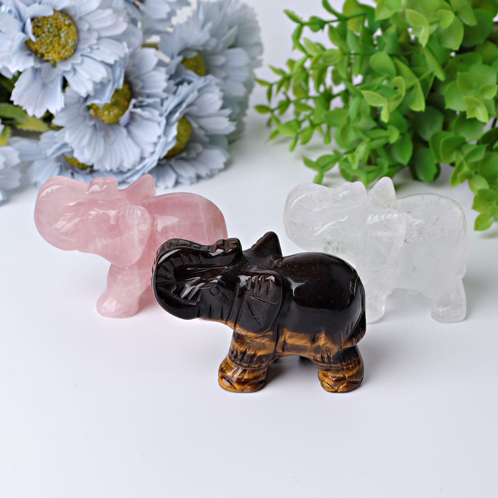 3" Elephant Crystal Carvings Crystal wholesale suppliers