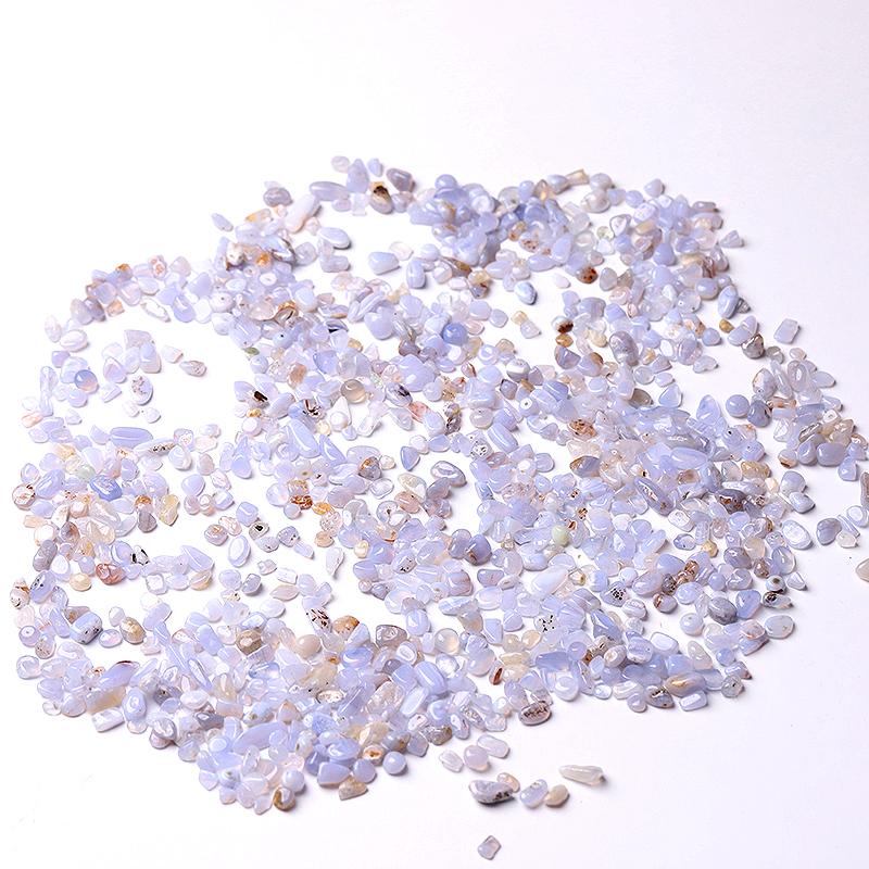 0.1kg 7mm-9mm Blue Lace Agate Crystal Chips Crystal wholesale suppliers