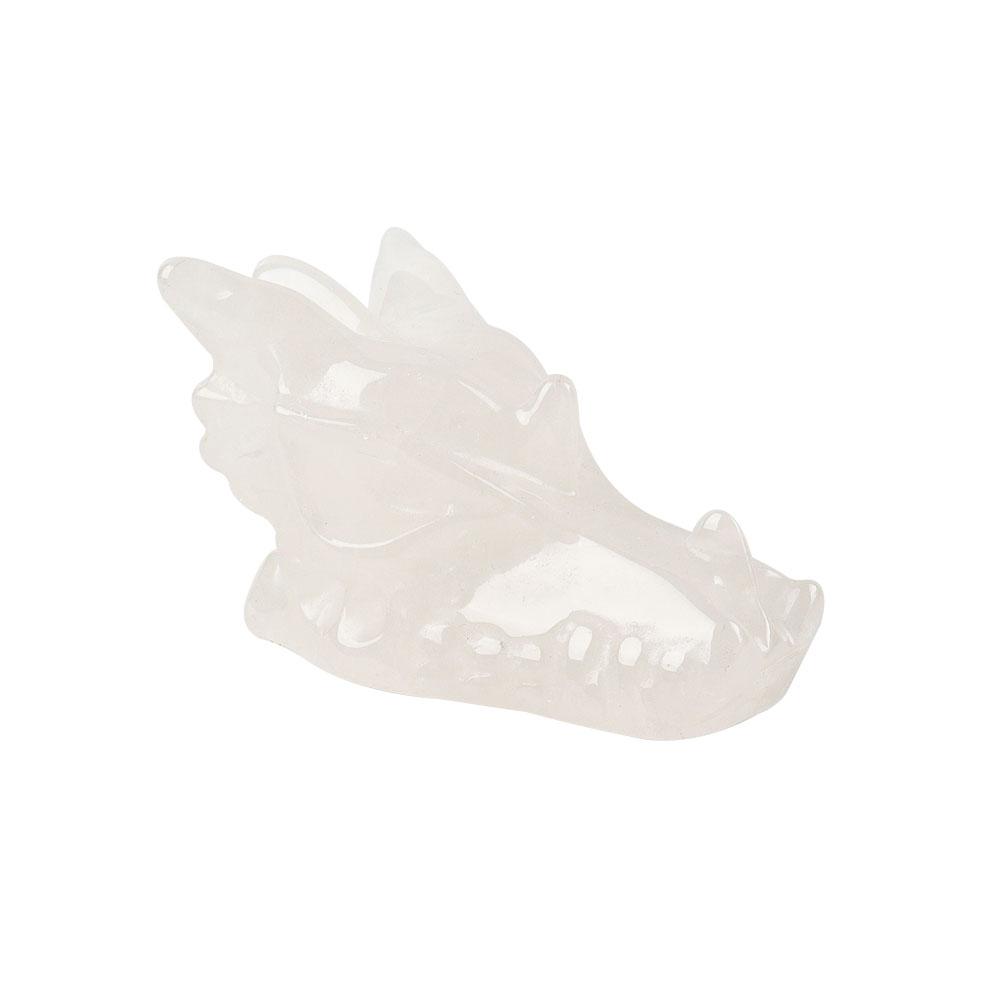 Clear Quartz Dragon Head Carvings