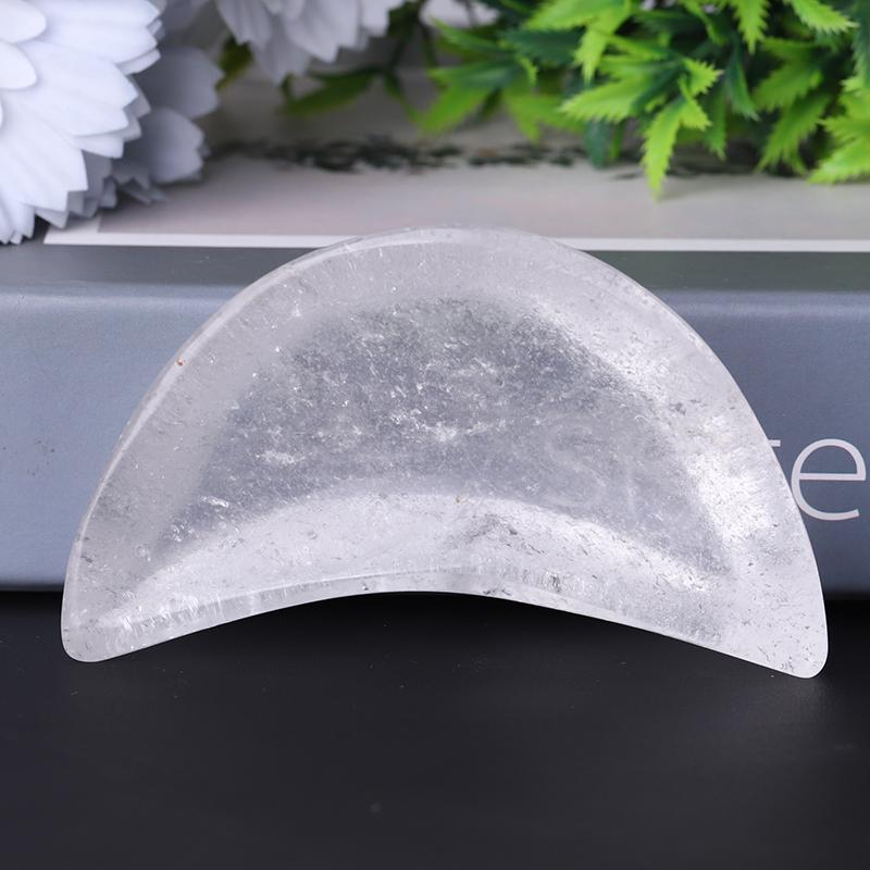 3.5" Clear Quartz Moon Shape Bowl Crystal Carvings Crystal wholesale suppliers