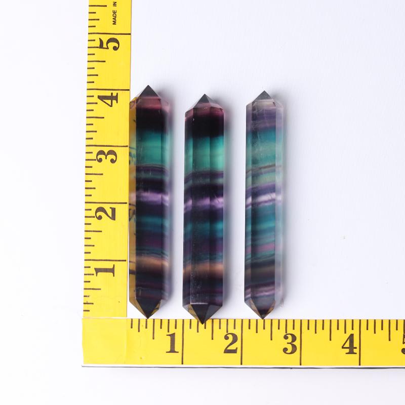 4" High Quality Rainbow Fluorite Double Terminated Point for Healing Crystal wholesale suppliers