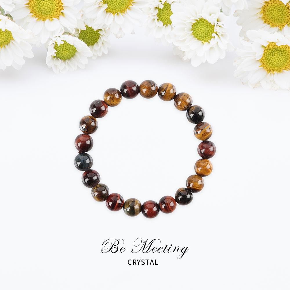 8mm Rainbow Tiger Eye Bracelet Crystal wholesale suppliers