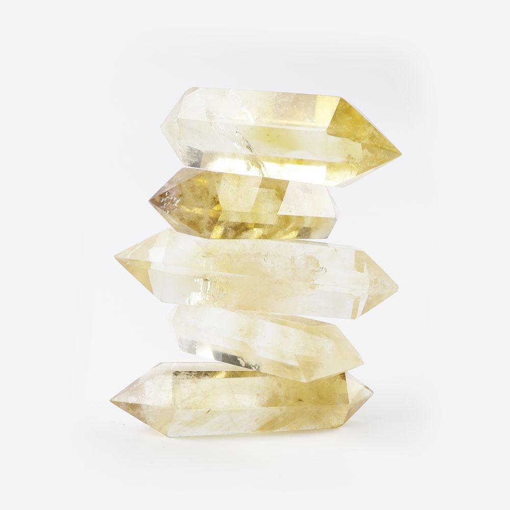 Set of 5 Citrine Crystal DT Points Crystal wholesale suppliers