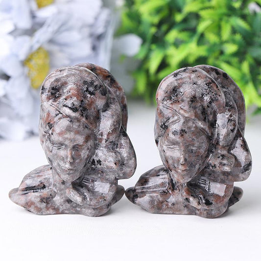 2.5" Yooperlite Medusa Crystal Carvings Crystal wholesale suppliers