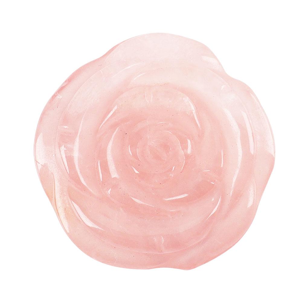 Crystal Flower Pocket Stone Hand Carved Gemstone Flower Healing Crystal Rose Flower For Sale Crystal wholesale suppliers