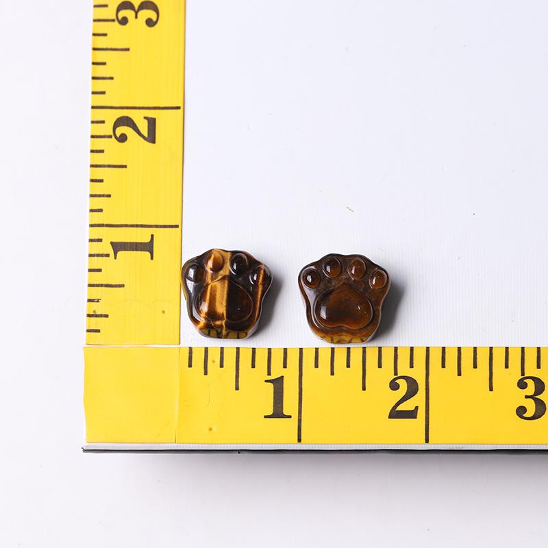 0.7" Tiger Eye Cat Paw Crystal Carvings Crystal wholesale suppliers