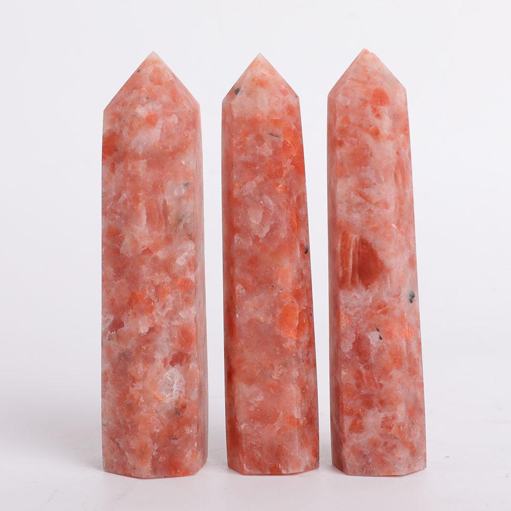 Set of 3 Gold Strawberry Quartz Points Crystal wholesale suppliers