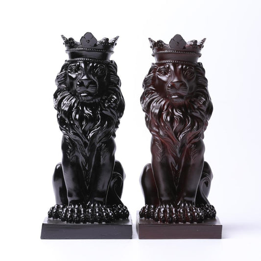 Resin Lion Statue Stand L